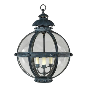 Globe Lantern in Zinc Finish - Small