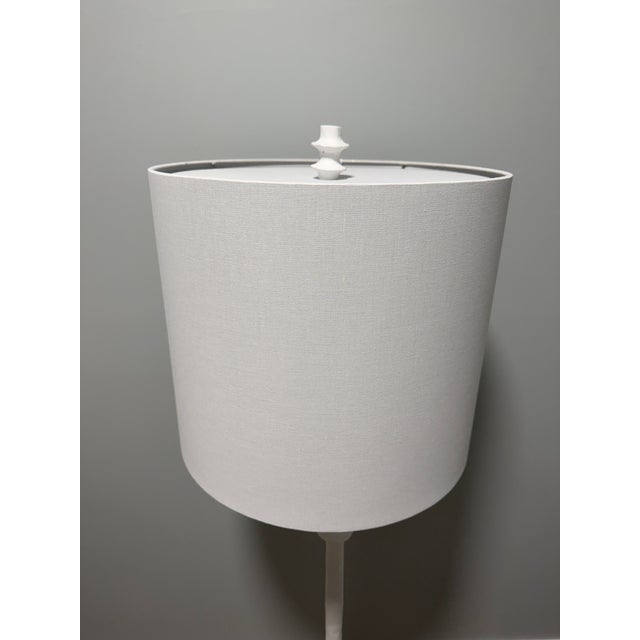 Plastic Made Goods Raziel Matte White Floor Lamp For Sale - Image 7 of 11