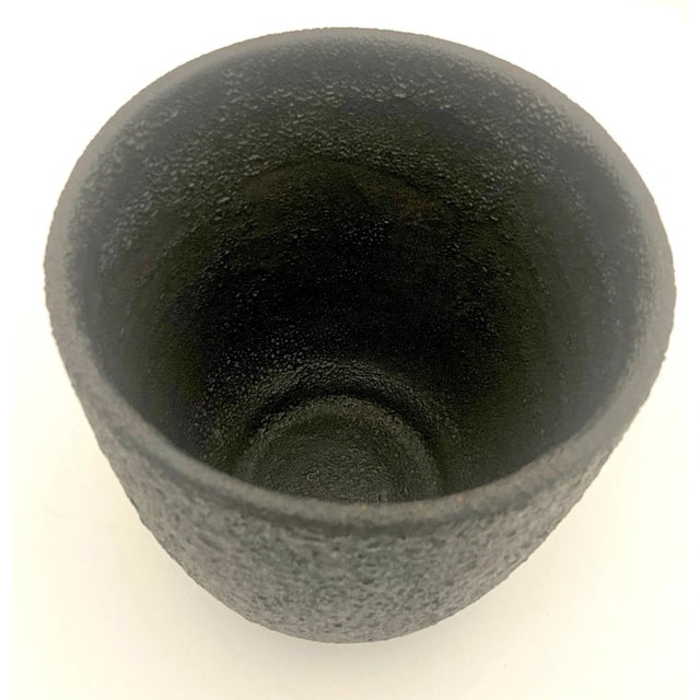 Mid-Century Modern 1960s Mid-Century Modern Lava Glaze Pottery Vase For Sale - Image 3 of 7