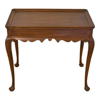 Henkel Harris Mahogany Queen Anne Tea Table #29 Stain For Sale