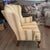 Queen Anne Vintage Queen Anne Wingback Chair For Sale - Image 3 of 4