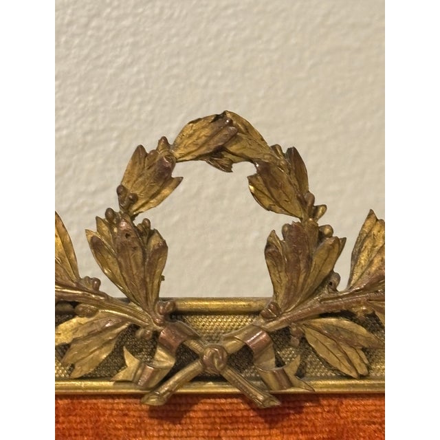 Antique Napoleon Miniature Portrait in Empire Style Ormolu Frame, Signed For Sale - Image 9 of 18