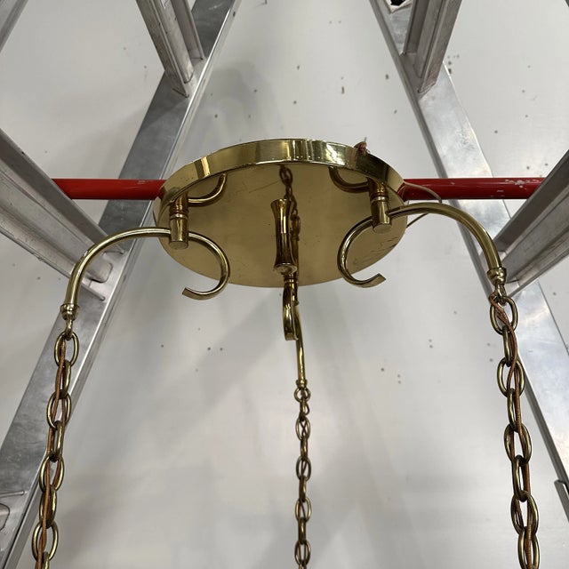 Asian Triple-Pendant Reticulated Blanc De Chine Chandelier For Sale - Image 3 of 12