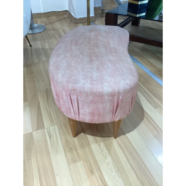Bean-Shaped Pouf Ottoman in the style of Federico Munari, 1950s For Sale - Image 4 of 12