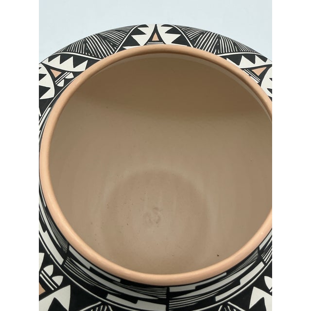 Native American Pottery Vase by Roberta H. Trujillo “Sky” – Signed For Sale - Image 9 of 9