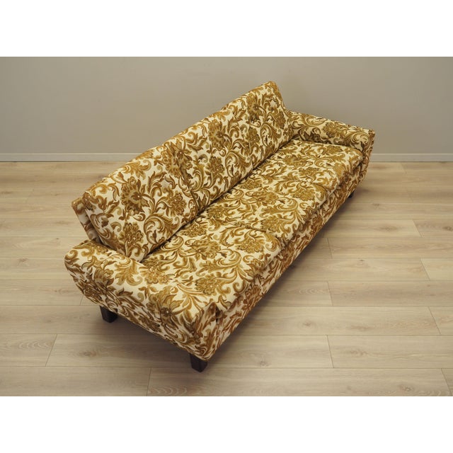 Yellow Vintage Danish Three-Seater Sofa, 1960s For Sale - Image 8 of 16