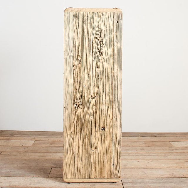 Wood Antique Rustic Elm Coffee Table Ax, 1920s For Sale - Image 7 of 8