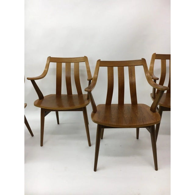 Contemporary Teak and Plywood Dining Chairs from Pastoe , 1960s, Set of 4 For Sale - Image 3 of 13