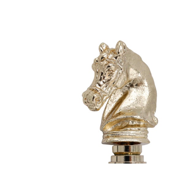 Brass Horse Head Lamp Finials a Pair Chairish