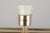Table Lamp in Brass with White Fabric Shade For Sale - Image 9 of 10