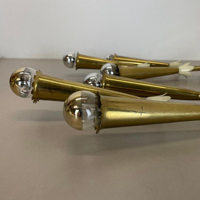Brass Theatre Wall Light Sconces, Italy, 1950s, Set of 2 For Sale - Image 16 of 18
