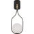 Jodo 19" Single Sconce in Bronze and Brass with White Glass Designer: Windsor Smith Finish: Bronze and Brass Height:...