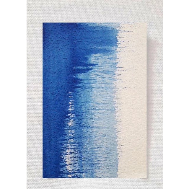 Wave, Top View, Original Watercolor Drawing by Antonietta Valente, 2020 For Sale - Image 3 of 3