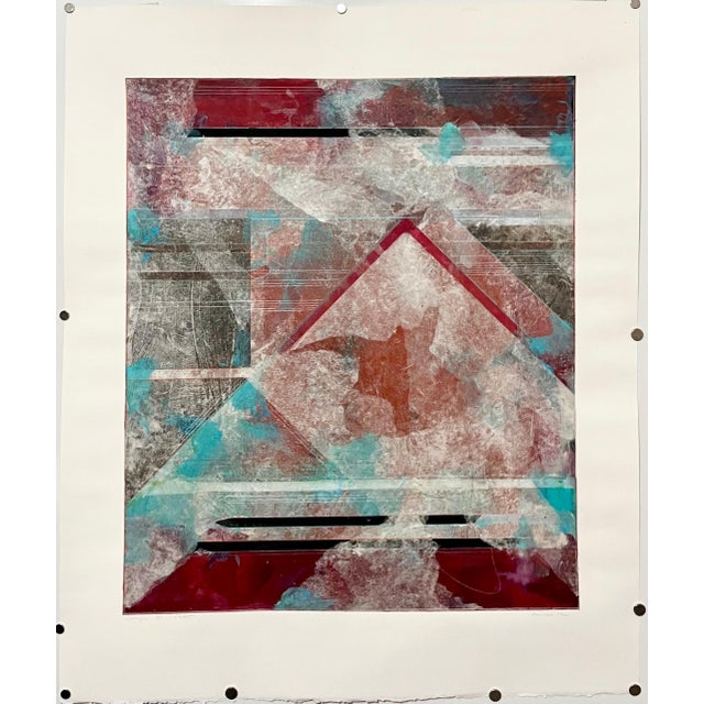 Robert Kelly (American, 1956-) Abstract Monoprint 1985 Pencil titled Donja XI and dated 1985 lower left Hand signed lower...