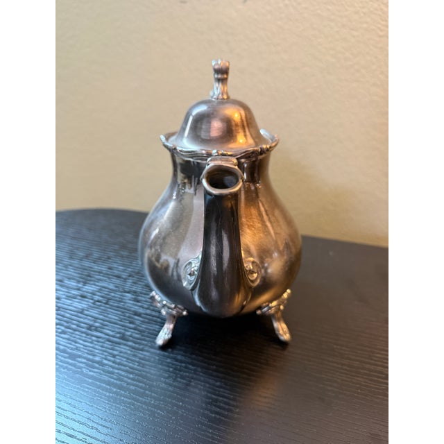 Early 20th Century Webster Wilcox Silver-Plate Tea Service - Set of Four For Sale - Image 10 of 12