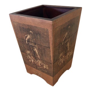 Vintage Florentine Waste Basket For Sale