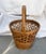 Mid-Century Modern Vintage Mid-Century Split Bamboo/Rattan Wastebasket W/Handle For Sale - Image 3 of 7