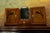 French Art Deco Pine Wood Wall Cabinet with Bird Marquetry & Mirror, 1930s For Sale - Image 10 of 18