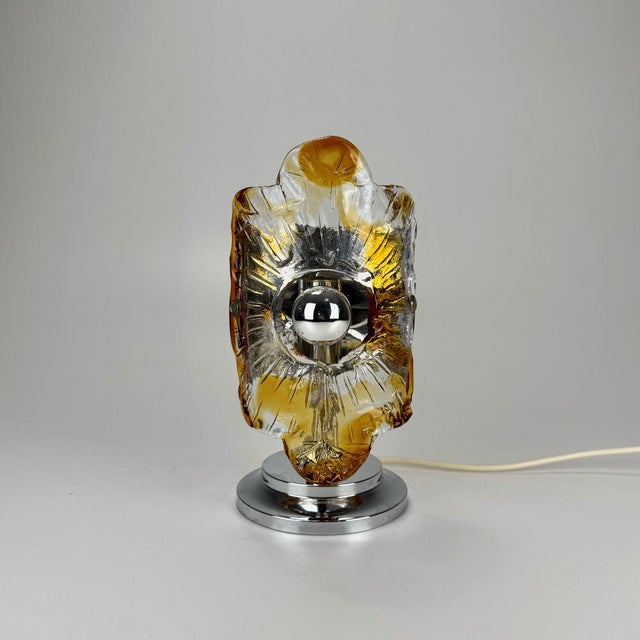 Mid-Century Modern Murano Table Lamp by Toni Zuccheri for Mazzega, 1970s For Sale - Image 9 of 9