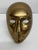 Brass Polished Bronze Venetian Mask Sculpture by Volere, 1994 For Sale - Image 8 of 12