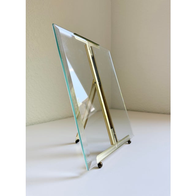 8x10 French Style Brass Easel Picture Frame, Late 20th C For Sale - Image 9 of 13
