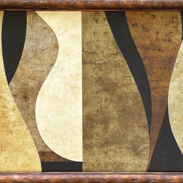 Contemporary Contemporary Paper Collage in Vintage Frame For Sale - Image 3 of 6