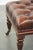Large Chesterfield Ottoman in Brown Cowhide Leather For Sale - Image 9 of 12
