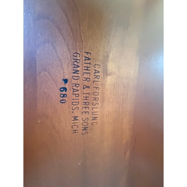 Cinnamon Carl Forslund Serving Cart - Cherry Wood For Sale - Image 8 of 11