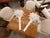 Sculpture Materials Vintage Palm Beach Pair Serge Roche Style Plaster Palm Frond Wall Light Sconces For Sale - Image 7 of 12