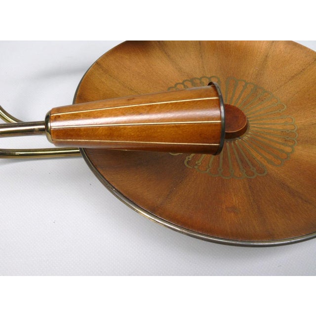 Sunburst Wall Light in Wood & Brass from Temde, 1950s For Sale - Image 15 of 18