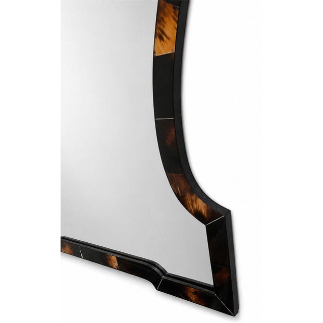 Late 20th Century Karl Springer Chippendale-Style Horn Wall Mirror. u.s.a. Late 20th Century. For Sale - Image 5 of 11
