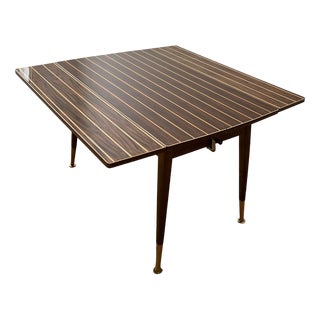 Yacht Style Table with Nautical Inlay from Riva, Italy, 1960s For Sale