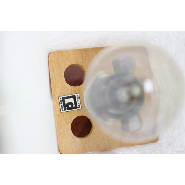 Wood Mid-Century Space Age Rocket Table Lamps from Pokrok Zilina, 1970s, Set of 2 For Sale - Image 7 of 8