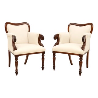 Antique William IV Armchairs, 1830s, Set of 2 For Sale