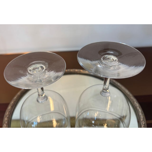 Water and Wine Glasses from Baccarat, 1890s, Set of 2 For Sale - Image 6 of 8