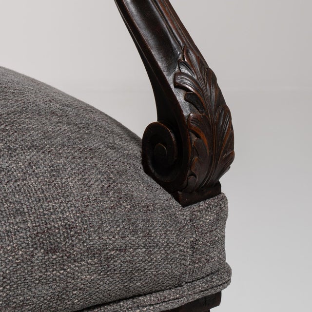 Wood 19th Century Brown Wood Club Chairs For Sale - Image 7 of 15