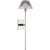 2020s Waterford for Visual Comfort Signature Blaze 19" Tail Sconce in Polished Nickel with Clear Crystal For Sale - Image 5 of 13
