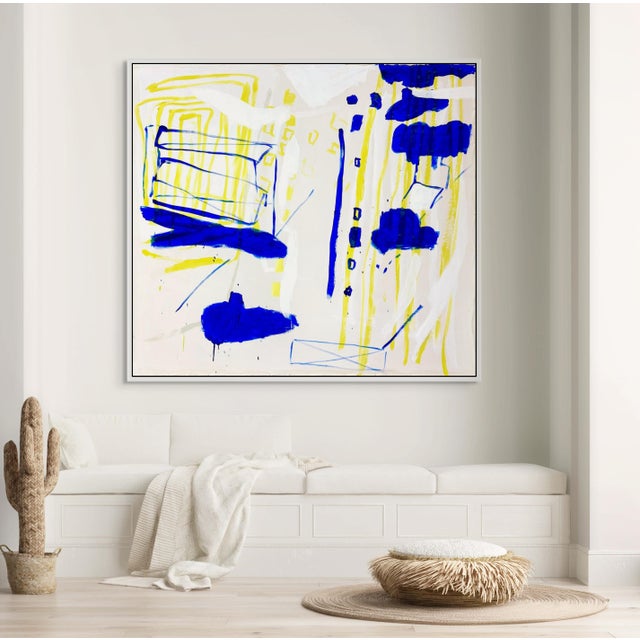 This work will be shipped rolled in a tube. Poynder's method emphasizes gesture, line, color, and space. Physicality and...