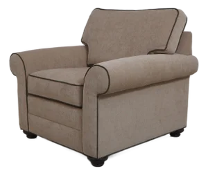 Ethan Allen Fully Upholstered Light Beige Club Chair