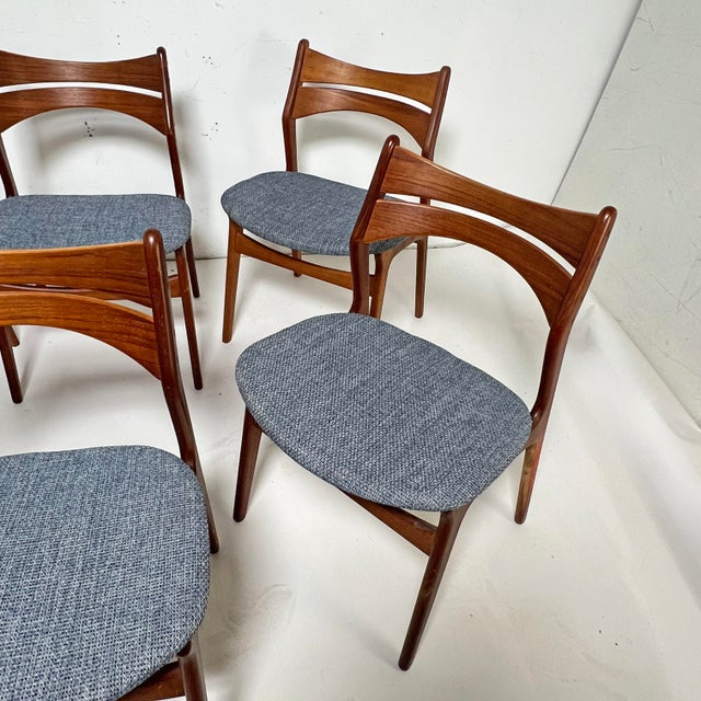 Mid-Century Modern Erik Buch Danish Modern Teak Dining Chairs - Set/6 For Sale - Image 3 of 14