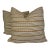 Christopher Farr Cloth "Criss Cross Woven" in Natural 22" Pillows-a Pair For Sale