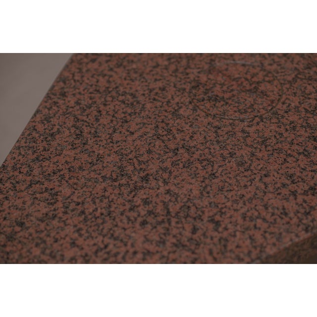 Red Free Form Marble Side Table by Angelo Mangiarotti, 1970s For Sale - Image 8 of 11