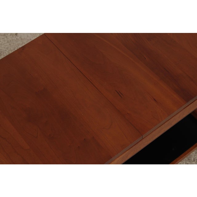 Wood Stickley Modern Design Solid Cherry Serving Cart With Tray For Sale - Image 7 of 18