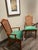 Pair of Mid-Century Transitional Cane Back Armchairs in Everlast Billiard Green Chenille (Thomasville Ceremony Style) - Set of 2 For Sale - Image 11 of 12