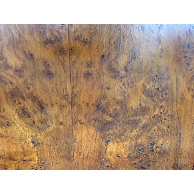Early 20th Century Antique Game Table/Flip Top Wall Table Burlwood For Sale - Image 5 of 12