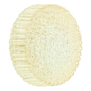 Mid-Century Modern Amber Bubble Glass Wall Light by Helena Tynell for Limburg, Germany, 1970s For Sale