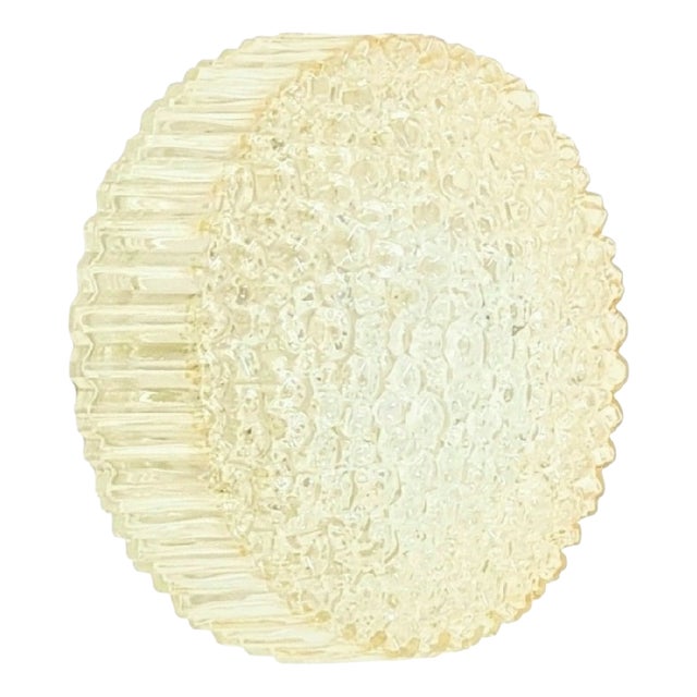 Mid-Century Modern Amber Bubble Glass Wall Light by Helena Tynell for Limburg, Germany, 1970s For Sale
