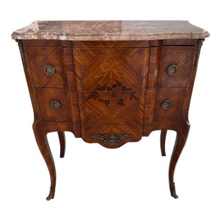 19th Century French Louis XVI Marble Top Chest of Drawer / Commodes For Sale