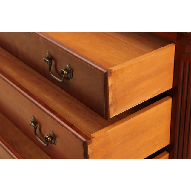 1980s Eldred Wheeler Country Chippendale Cherry Dresser Chest For Sale - Image 5 of 14