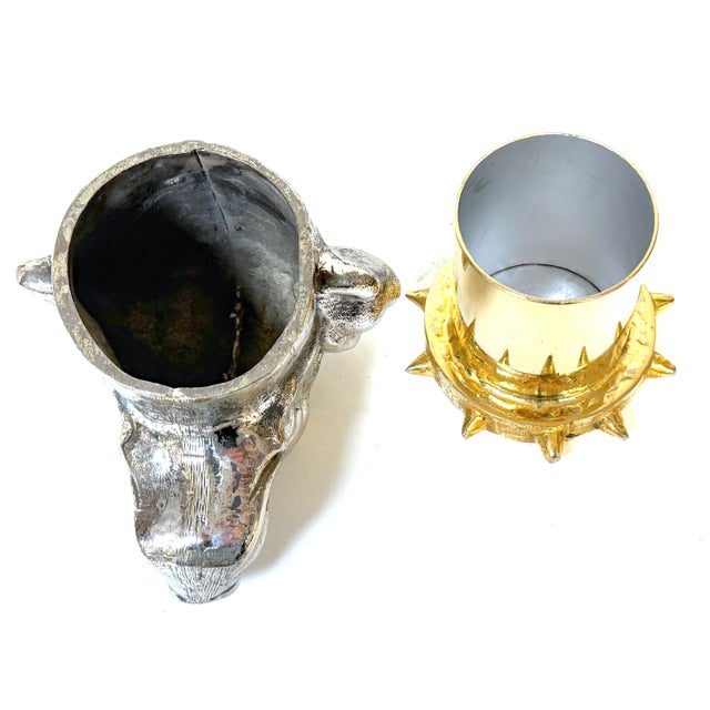 Carole Stupell Silvered & Gilt Bronze Foxhound Box, Signed, Italian Made For Sale - Image 13 of 13